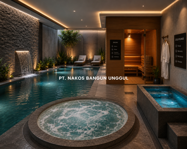 jasa kontraktor kolam renang, SPA Pool - PT. Nakos Bangun Unggul